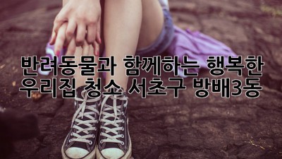 반려동물과 함께하는 행복한 우리집 청소! (서초구 방배3동)